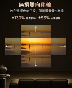 JMGO N5S Ultra 垂直及水平鏡頭移軸