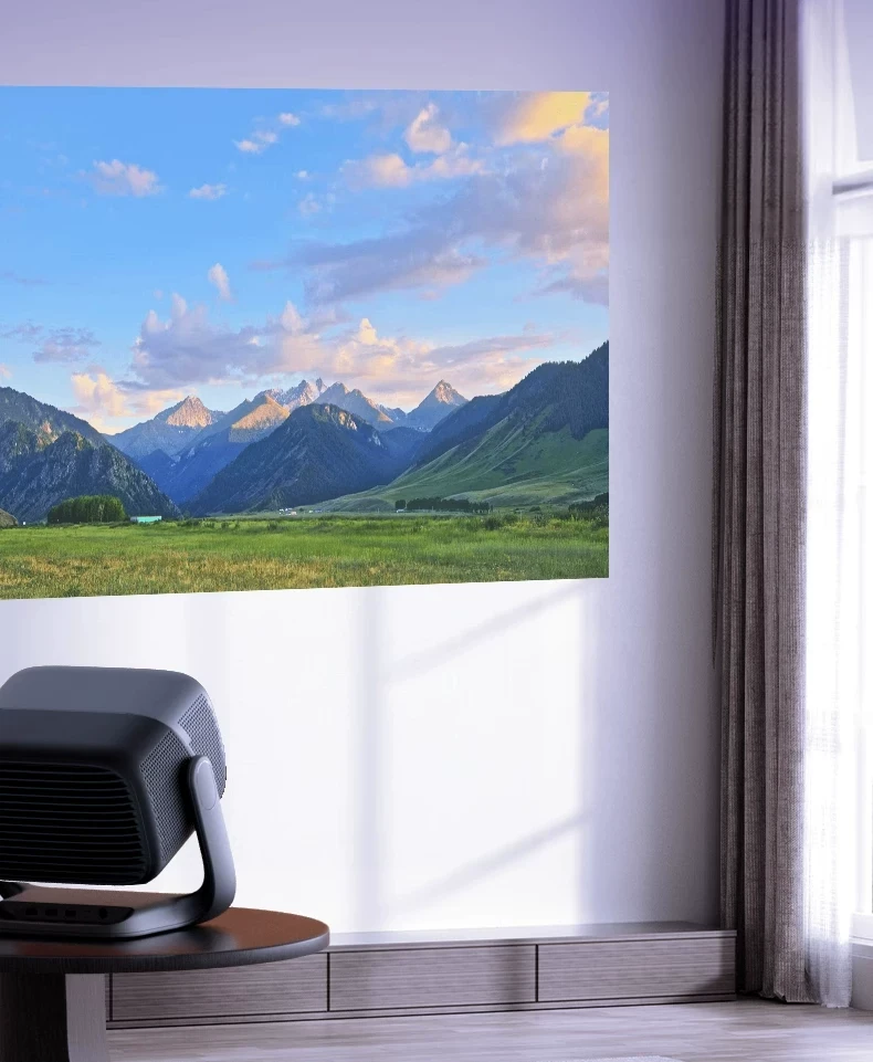 N3 Pro living-room projection illustration