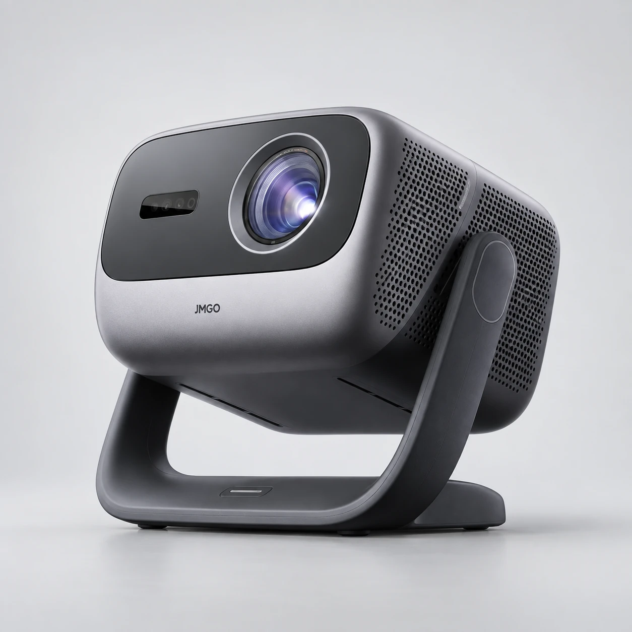 JMGO N3 Pro triple-laser projector front and gimbal