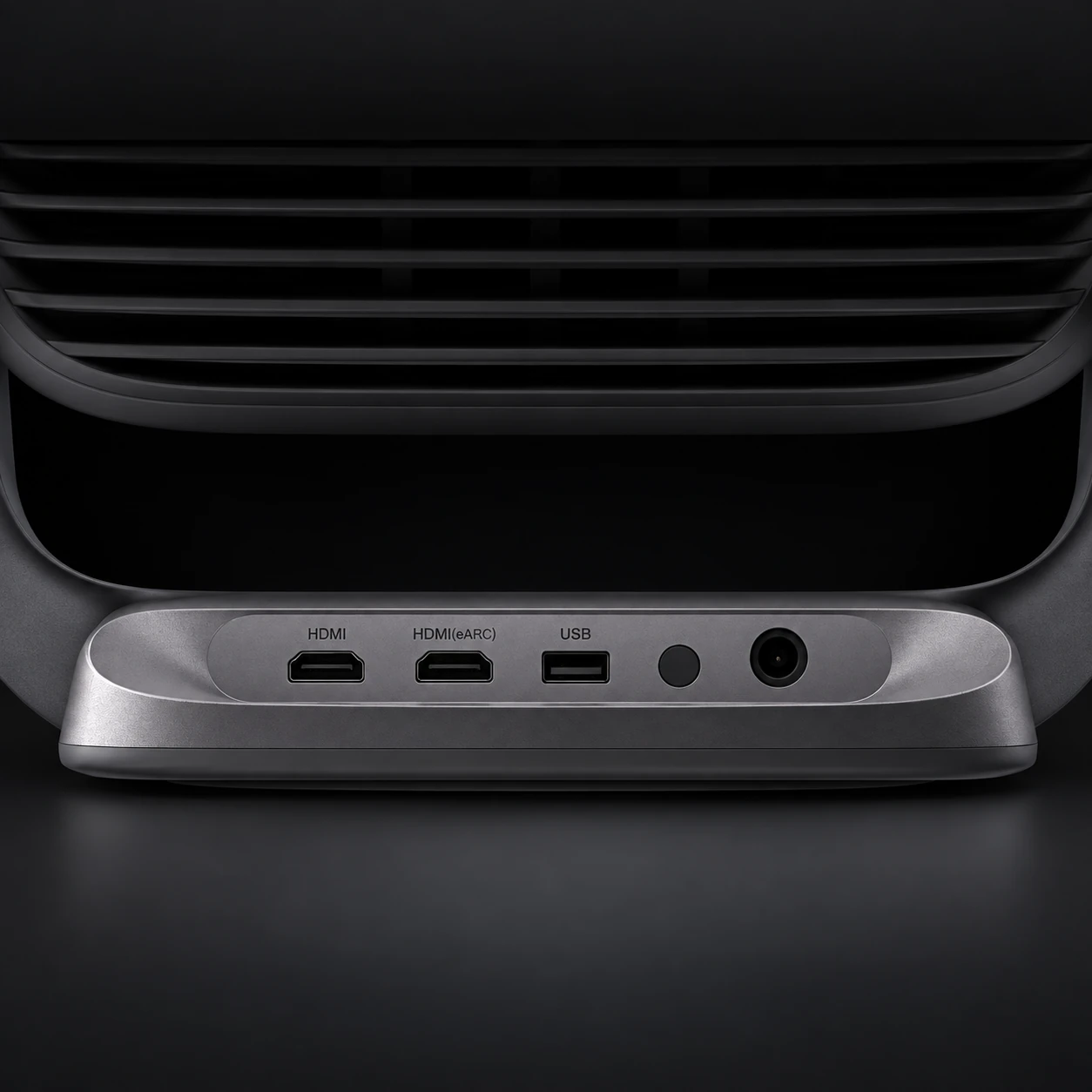 JMGO N3 Pro base HDMI and USB ports